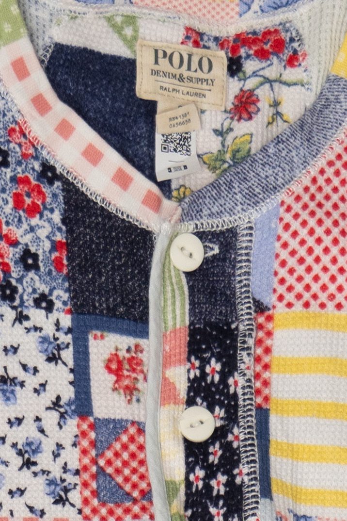 Patchwork Polo Sleeveless Dress (2020s)