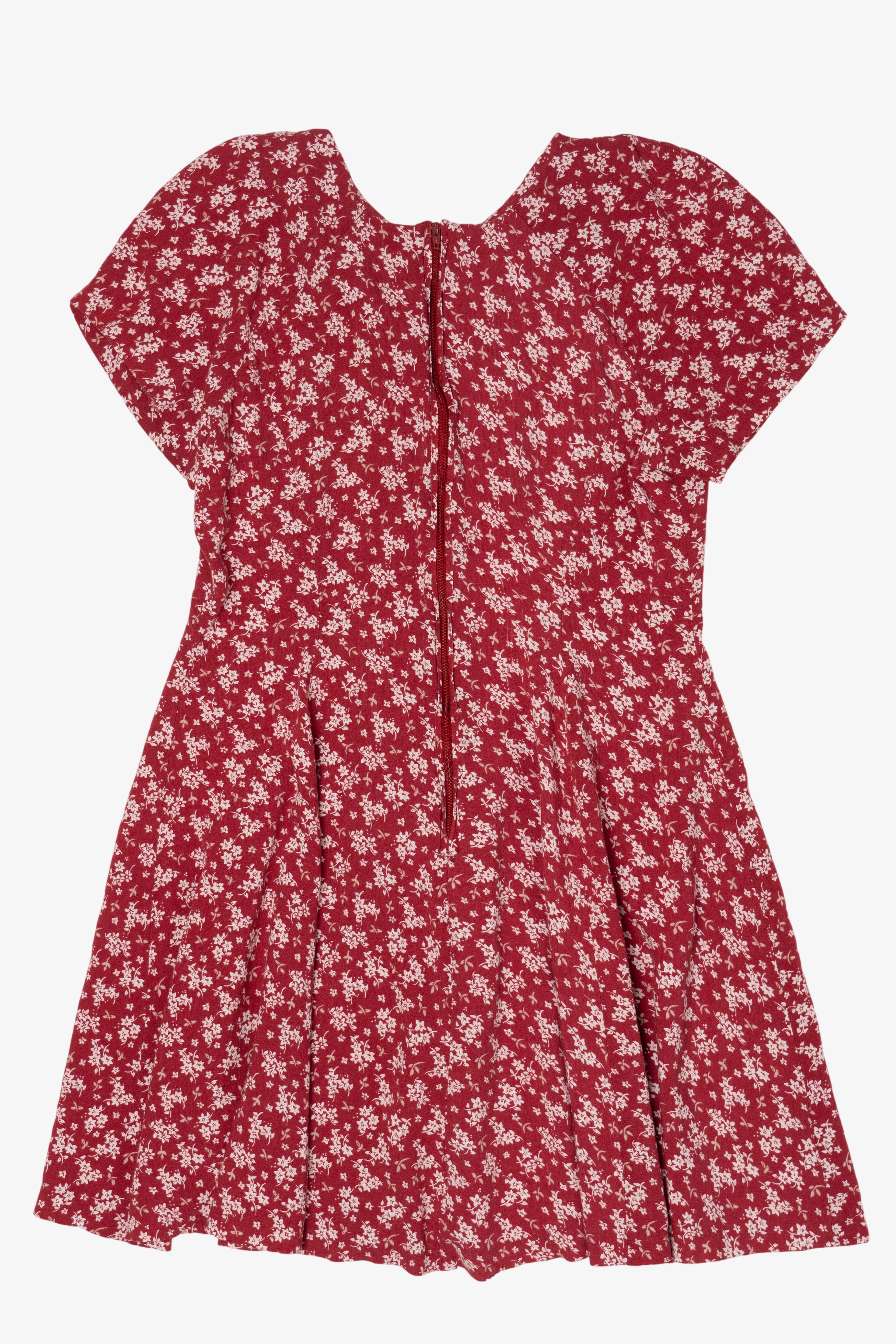 red floral skater dress Red Floral Ruffle Boho Summer Long Dress, Sweetheart Neckline "isabella" Skater Dress With Pockets, Mid-day Women Romantic Dress