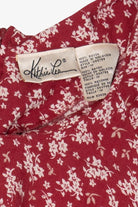 Vintage Red Kathie Lee Floral Dress (1990s)