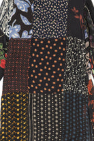 Vintage Black Sacred Threads Square Patches Maxi Dress (1990s)