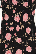 Vintage Black Jolibel Floral Dress (1990s)