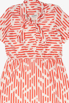 Vintage Red And White Striped Anthony Richards Pussy Bow Dress (1980s)