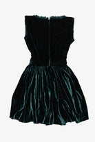 Vintage Dark Green Velvet Mini Dress (1990s)