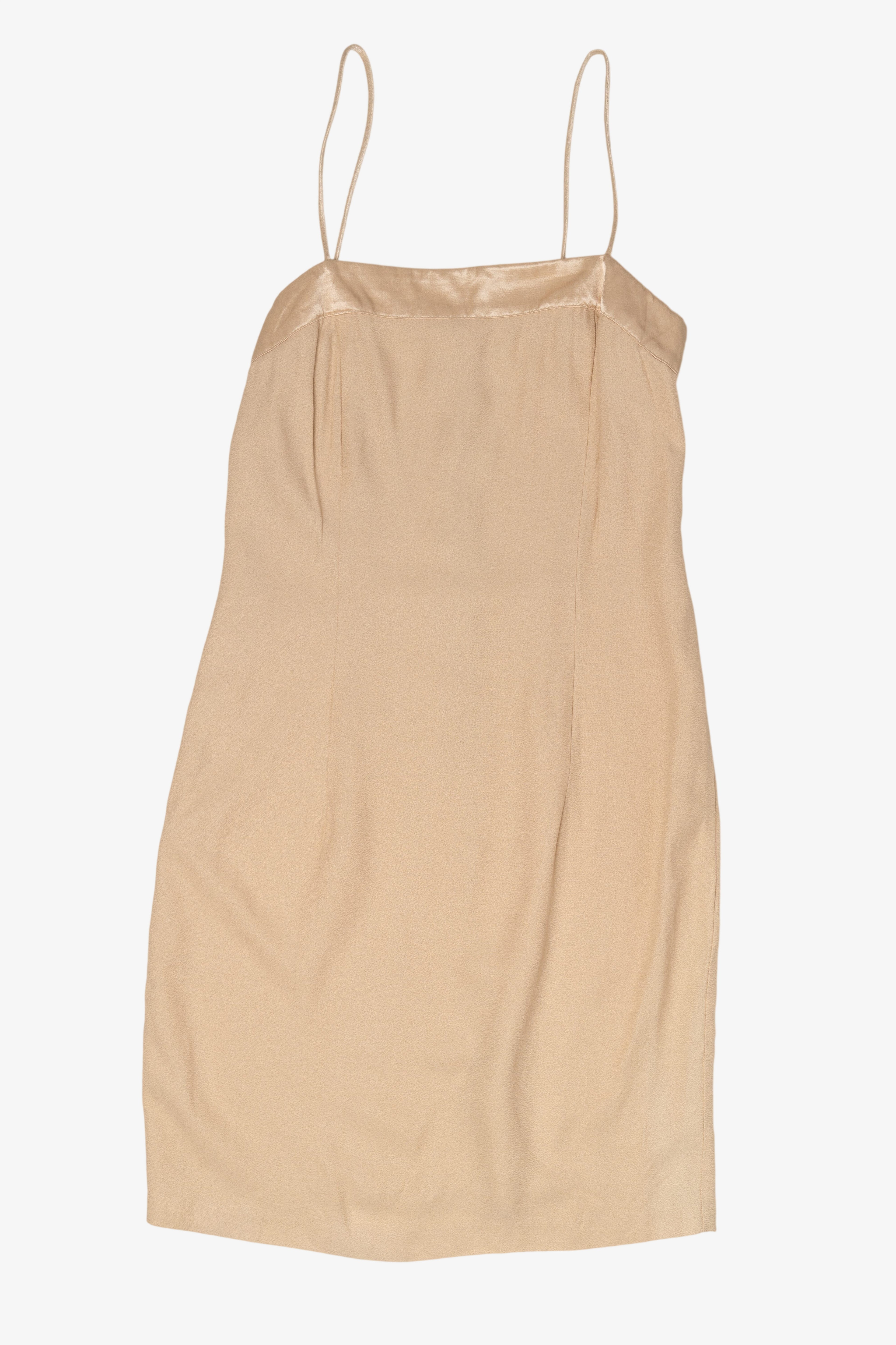 Vintage Beige Slip Dress (1990s)