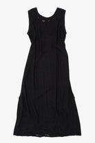 Vintage Black Embroidered Lace Sleeveless Dress (1990s)
