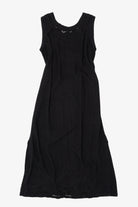 Vintage Black Embroidered Lace Sleeveless Dress (1990s)