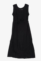 Vintage Black Embroidered Lace Sleeveless Dress (1990s)