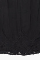 Vintage Black Embroidered Lace Sleeveless Dress (1990s)