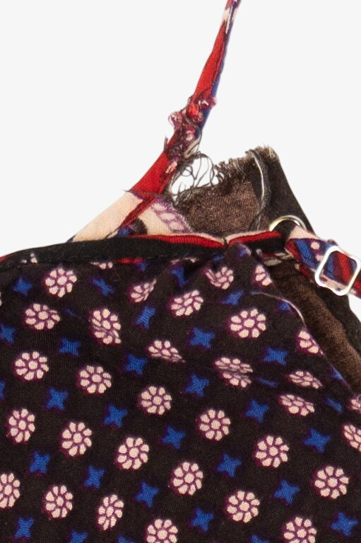 Vintage Speed Control Elephant Pattern Spaghetti Strap Tent Dress (2000s)