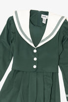 Vintage Green J.B.S. Ltd Collared Sailor Dress (1990s)