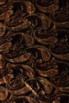 Vintage Brown Paisley Maxi Dress With Choker (1990s)