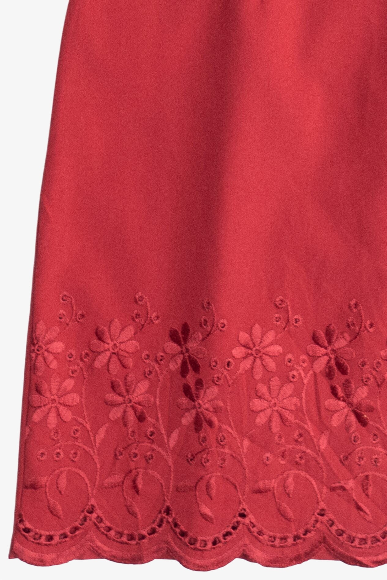 city triangles red dress Vintage City Triangles Square Neck Flower Embroidered Mini Dress (1990 –  Ragstock