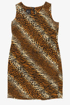 Vintage E. Morgan Animal Print Dress (1990s)