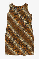 Vintage E. Morgan Animal Print Dress (1990s)