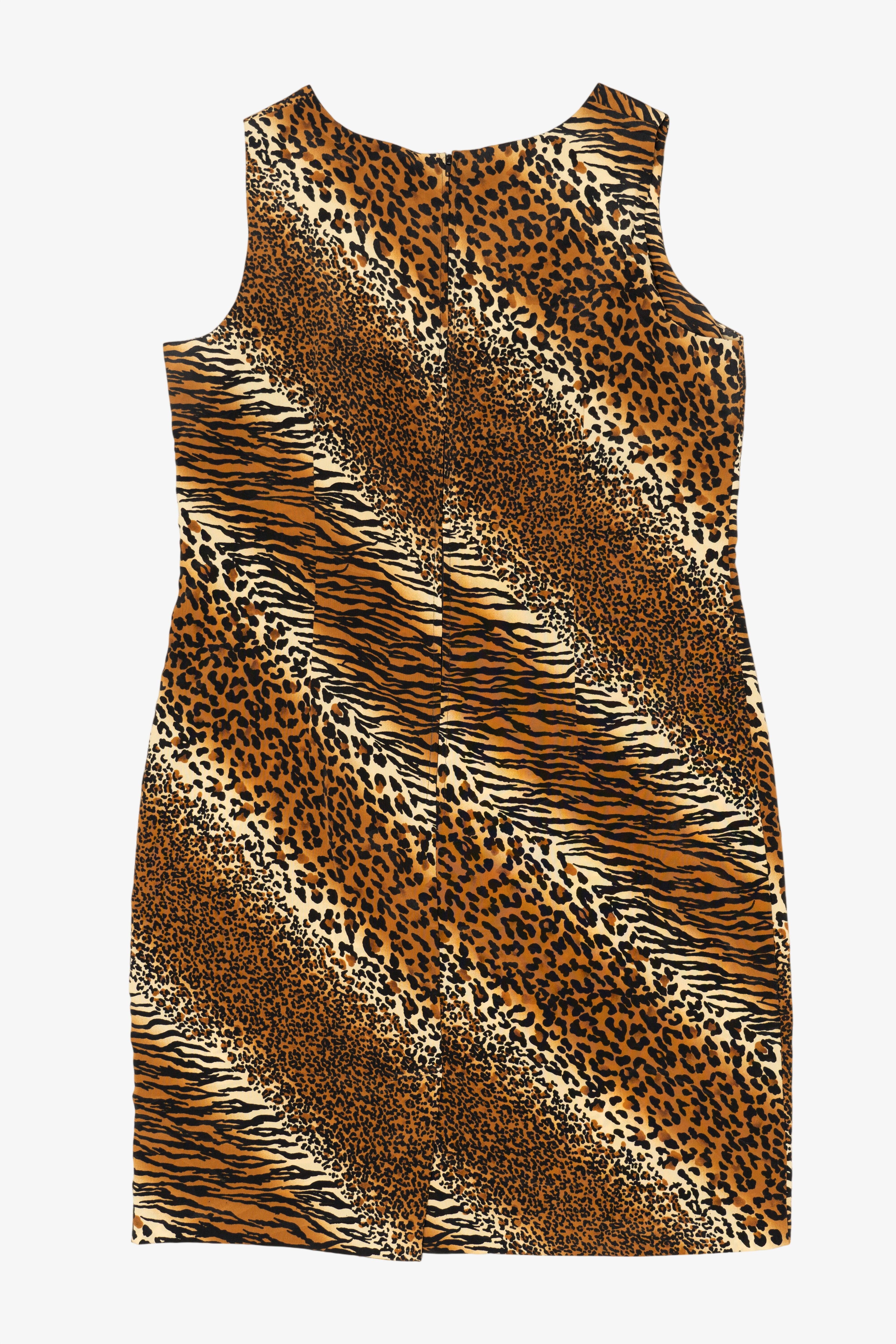 Vintage E. Morgan Animal Print Dress (1990s)