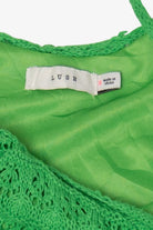 Green Lush Crochet Maxi Dress