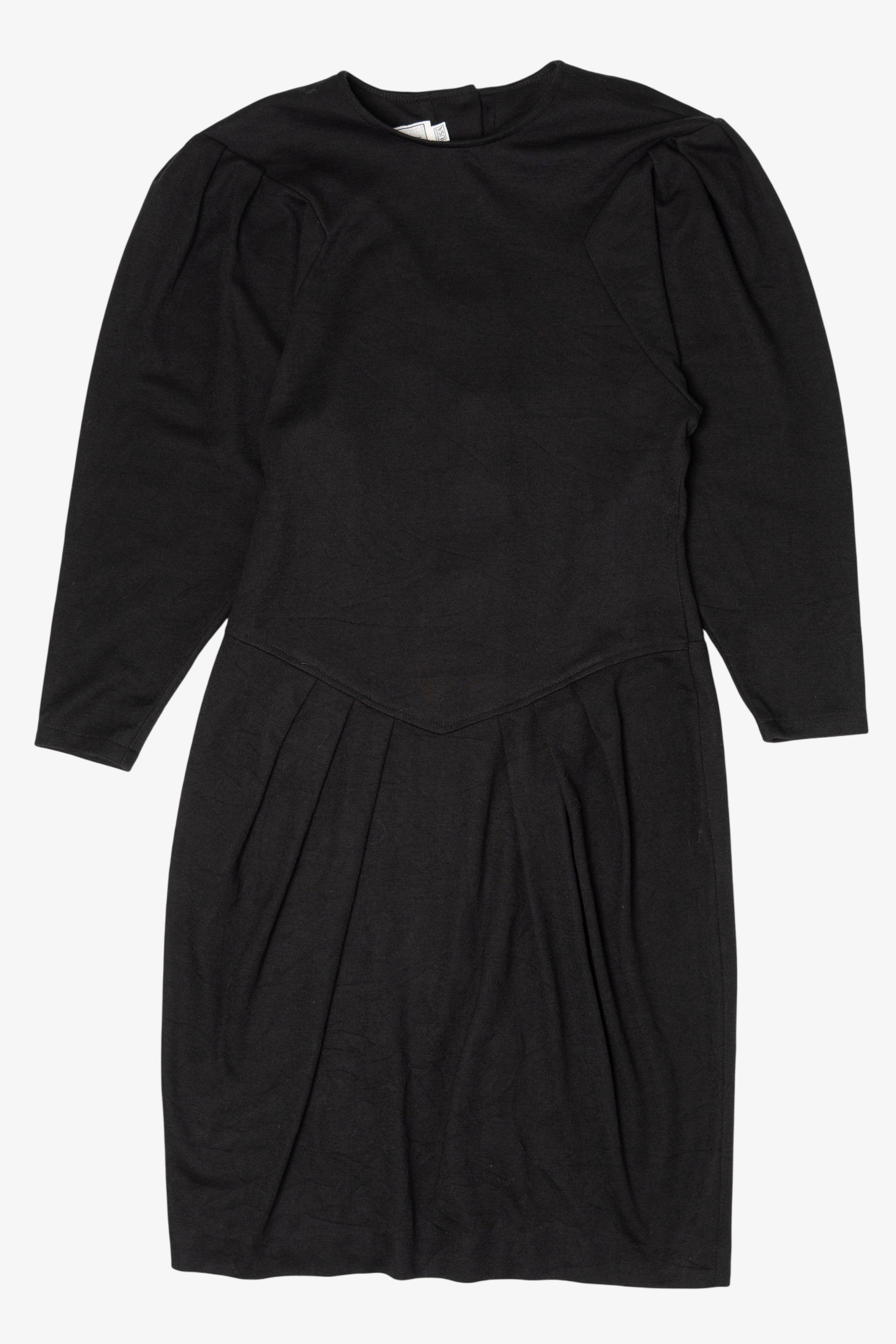 Vintage Black Howard Wolf Midi Dress (1980s)