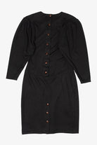 Vintage Black Howard Wolf Midi Dress (1980s)