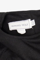 Vintage Black Howard Wolf Midi Dress (1980s)