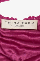 Vintage Pink Trina Turk Crochet Lace Dress (2000s)