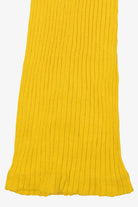 Vintage Yellow Ribbed Knit Maxi Sweater Dress (1990s)