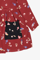 Vintage Red Kamellia Cherries Pocket Mini Dress (1990s)
