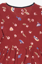 Vintage Red Kamellia Cherries Pocket Mini Dress (1990s)