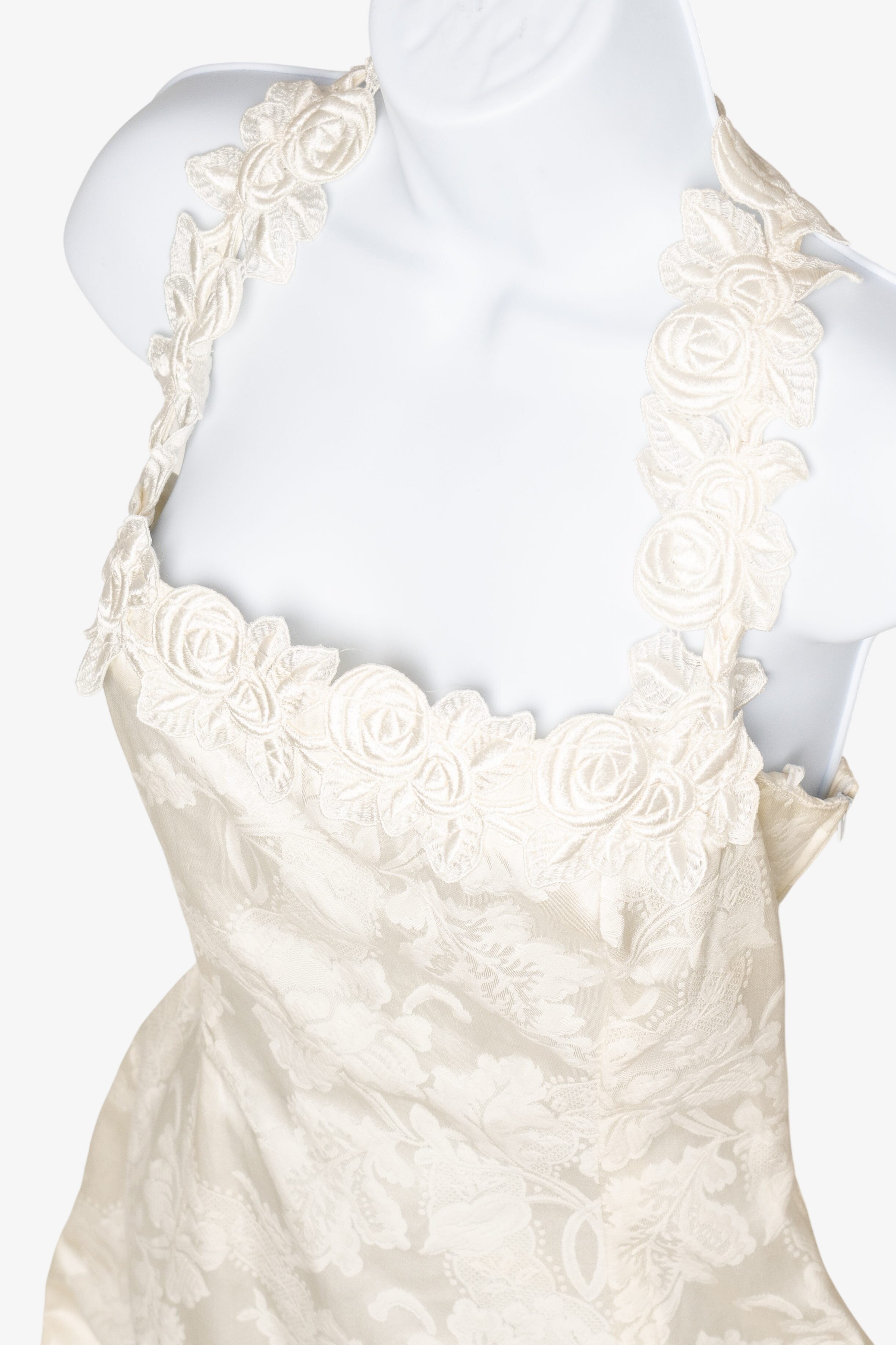 Vintage Ivory Scott McClinton Bridal Mini Dress (1990s)
