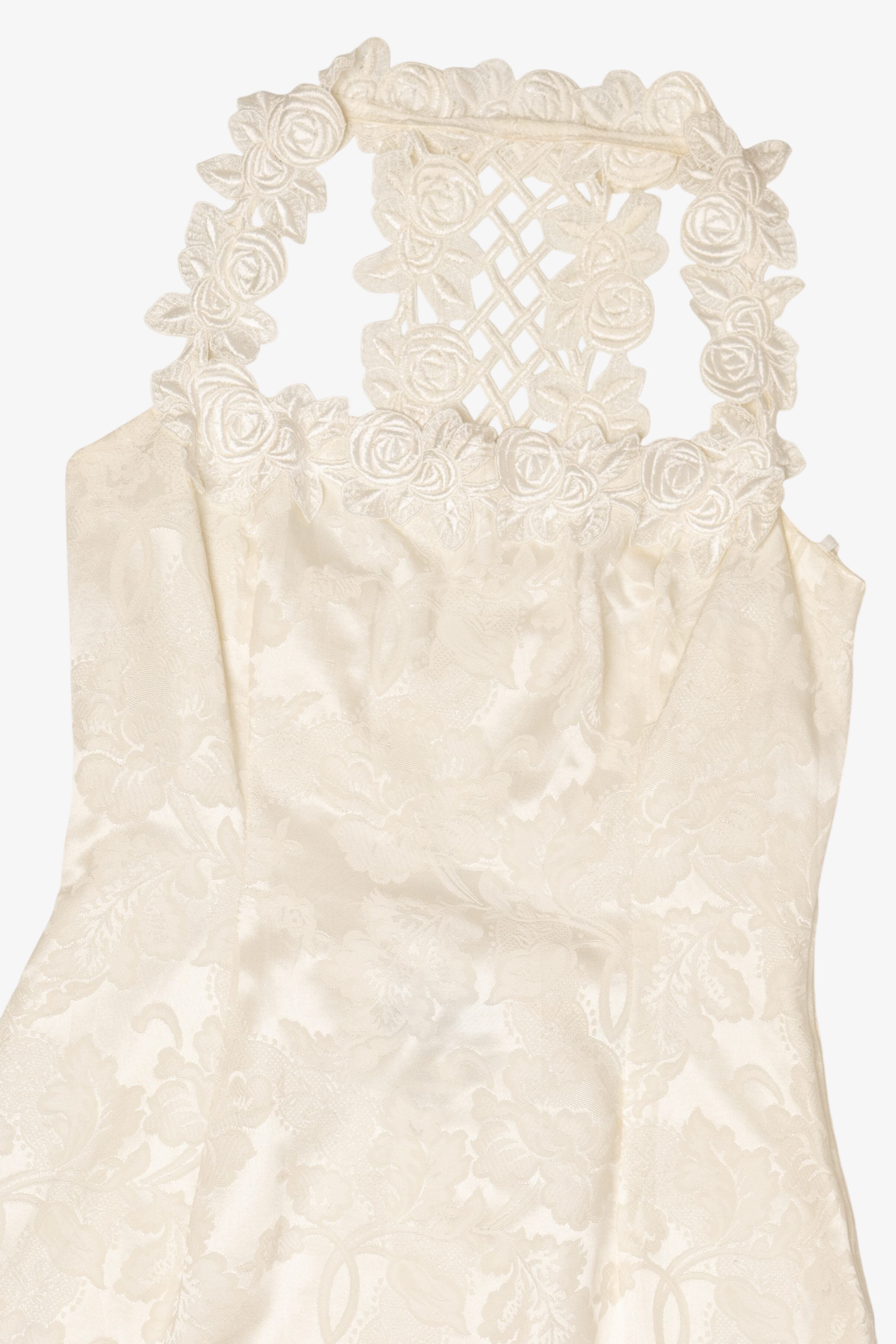 Vintage Ivory Scott McClinton Bridal Mini Dress (1990s)