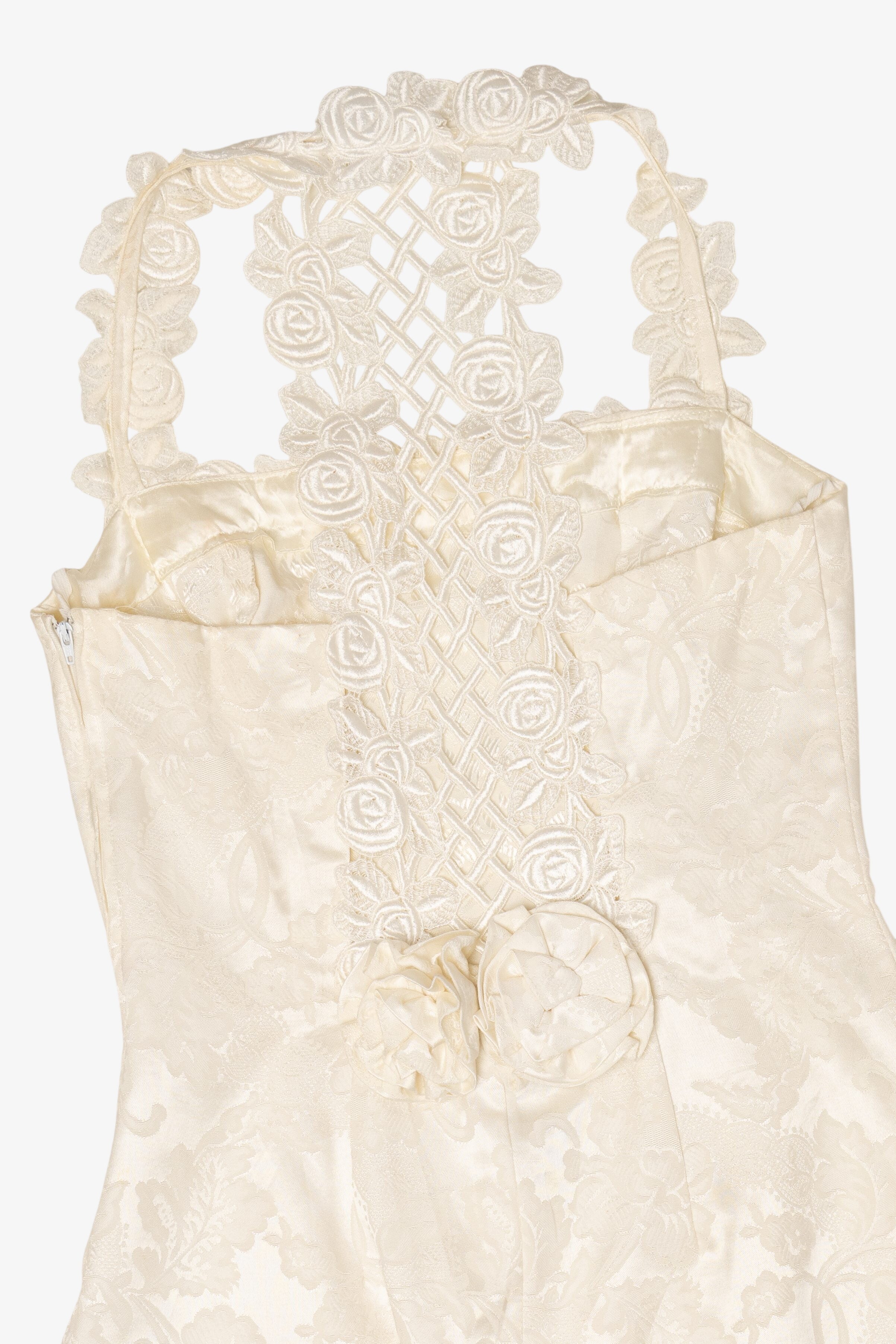 Vintage Ivory Scott McClinton Bridal Mini Dress (1990s)