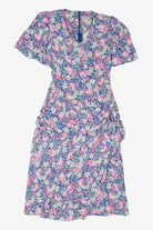 Vintage Floral Karin Stevens Ruffle Tier Dress (1980s)