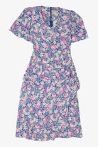 Vintage Floral Karin Stevens Ruffle Tier Dress (1980s)