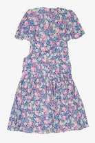 Vintage Floral Karin Stevens Ruffle Tier Dress (1980s)