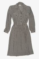 Vintage Black And White Leslie Fay Dress (1980s)