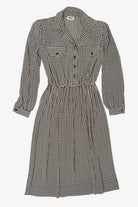 Vintage Black And White Leslie Fay Dress (1980s)