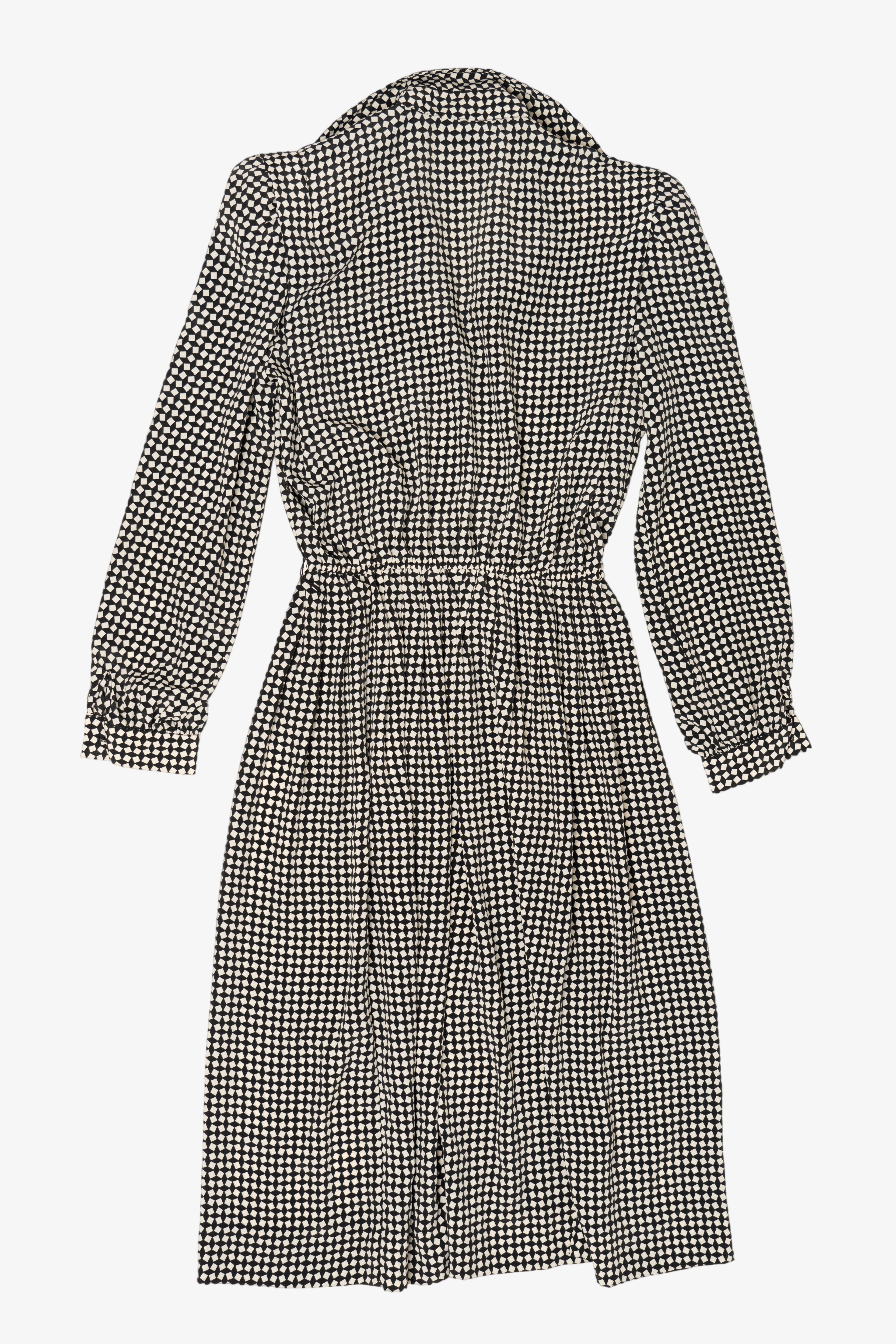 Vintage Black And White Leslie Fay Dress (1980s)