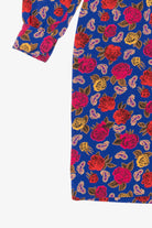 Vintage Ms. Chaus Floral And Paisley Pattern Dress (1980s)