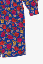 Vintage Ms. Chaus Floral And Paisley Pattern Dress (1980s)
