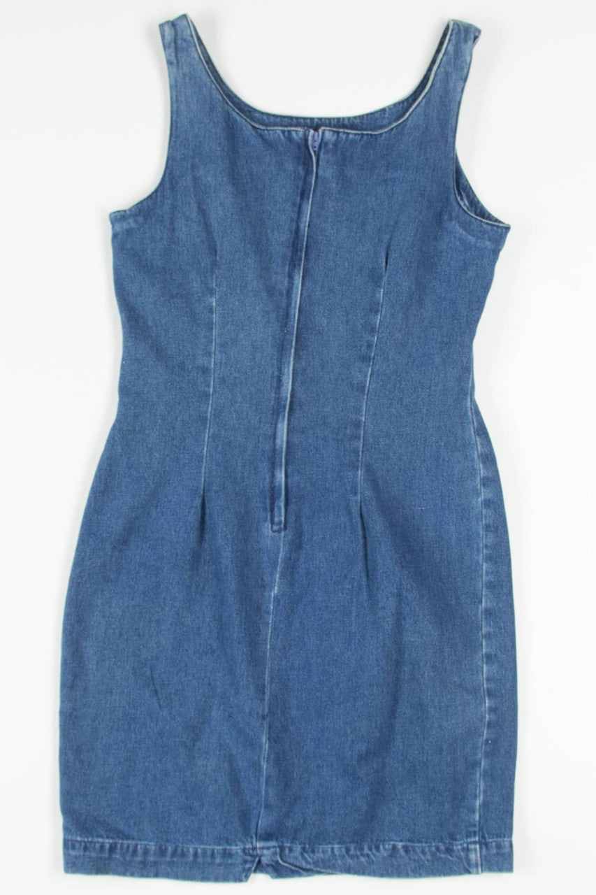 Denim Sheath Tank Dress