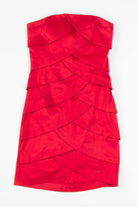 Red Scalloped Party Dress