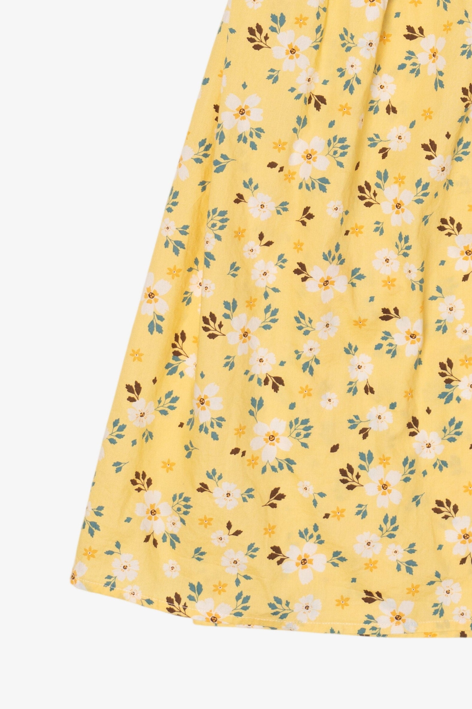 Vintage Yellow Floral Colonial Prairie Dress (1990s)