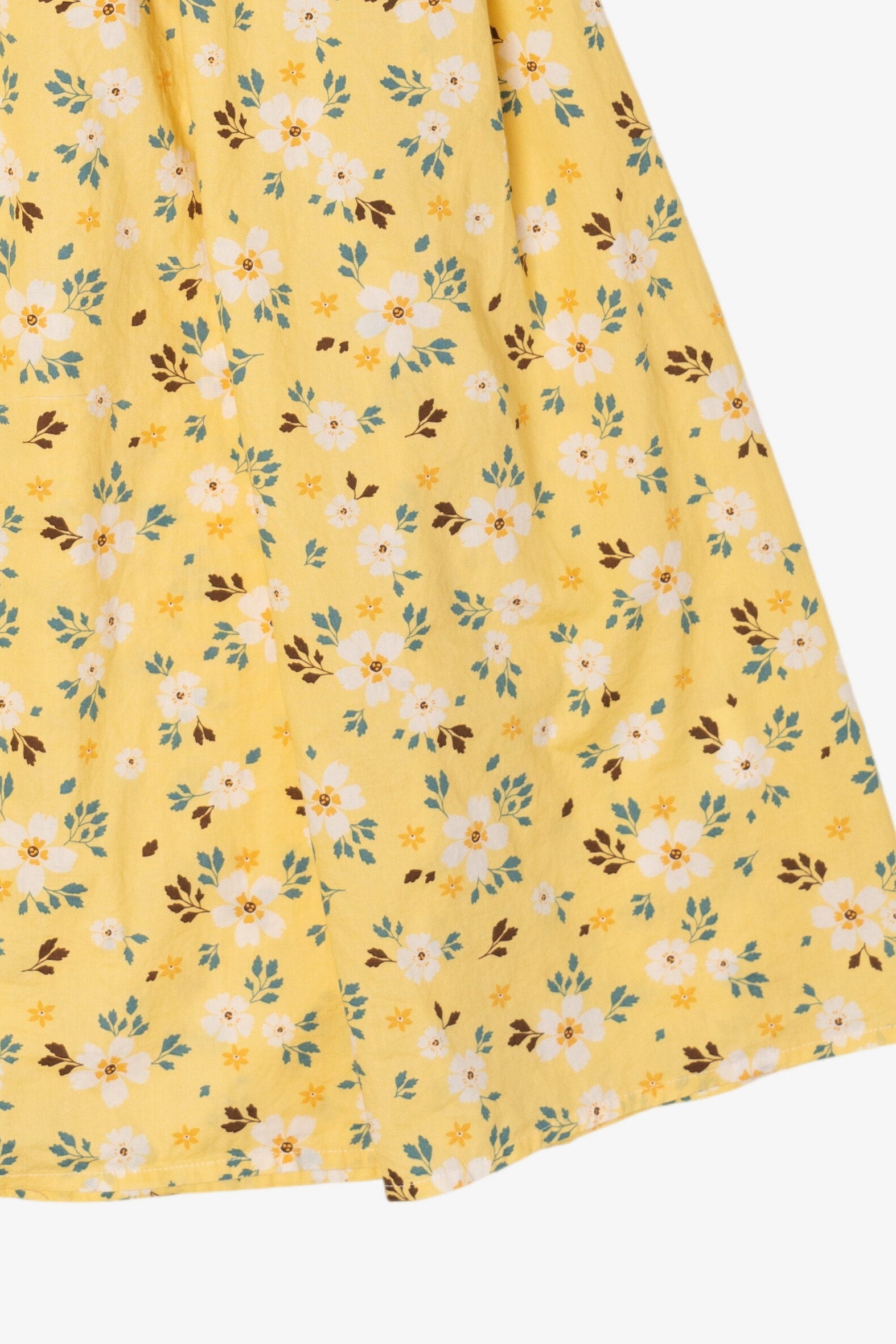 Vintage Yellow Floral Colonial Prairie Dress (1990s)