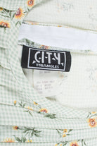 90s Plaid Sunflower Sundress