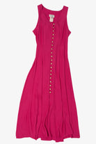 Vintage Hot Pink Jody California Maxi Dress (1990s)
