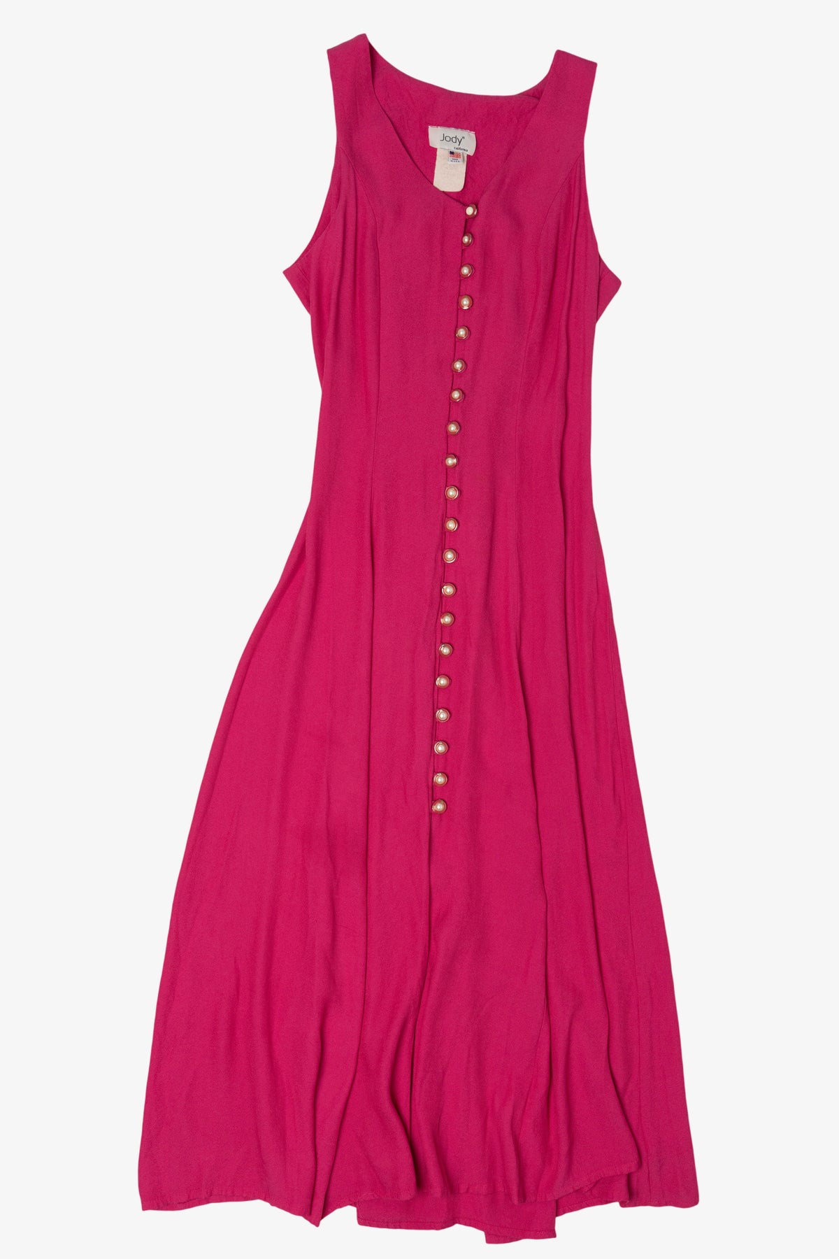 vintage hot pink dress Jody California Maxi (1990s) – Ragstock plus size prom dress