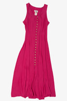 Vintage Hot Pink Jody California Maxi Dress (1990s)