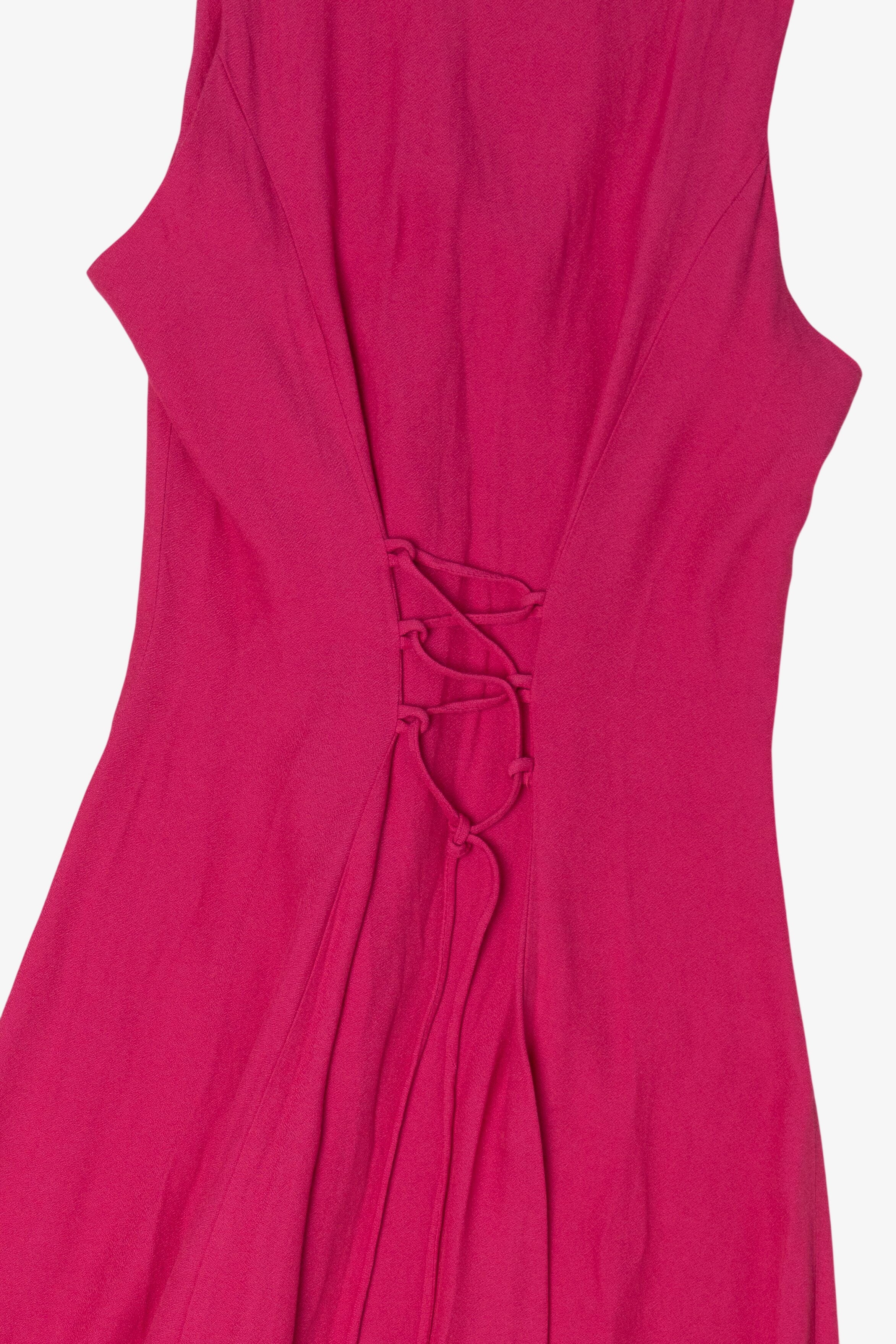 Vintage Hot Pink Jody California Maxi Dress (1990s)