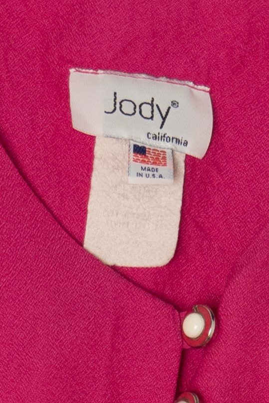 Vintage Hot Pink Jody California Maxi Dress (1990s)
