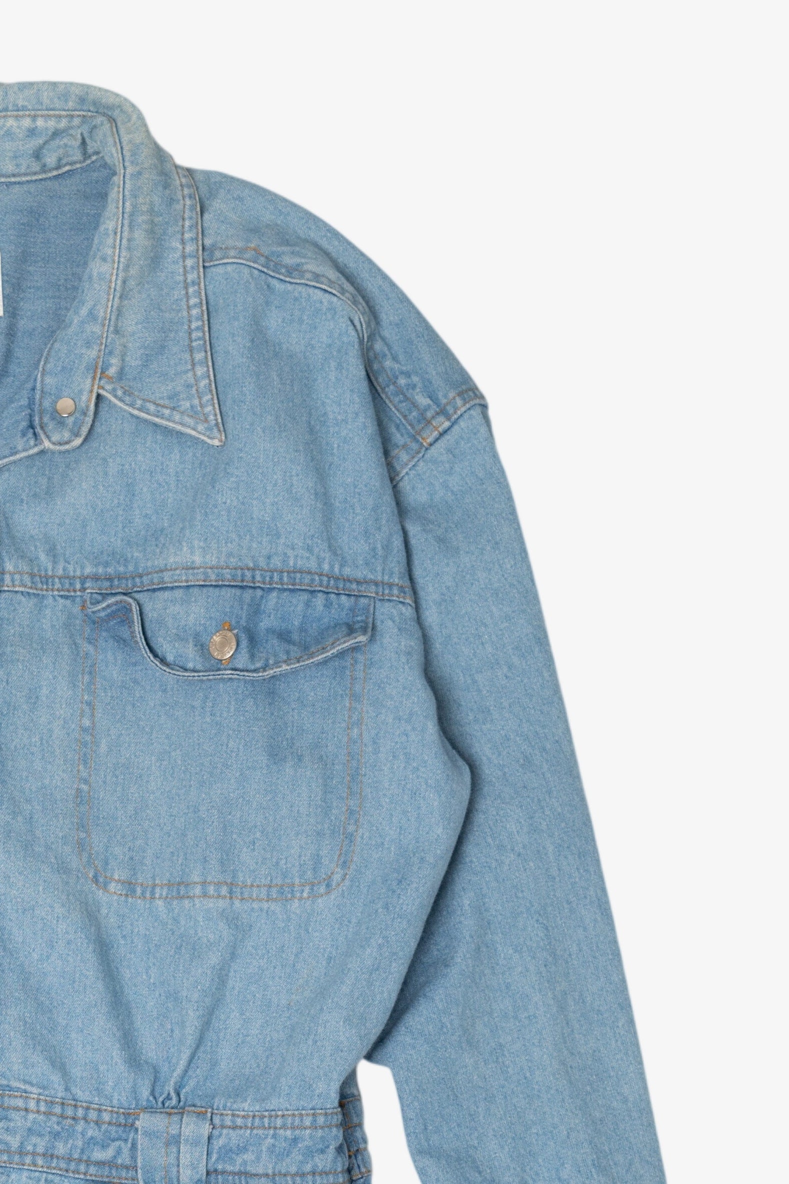 Vintage Leslie Fay Denim Shirt Dress (1990s)