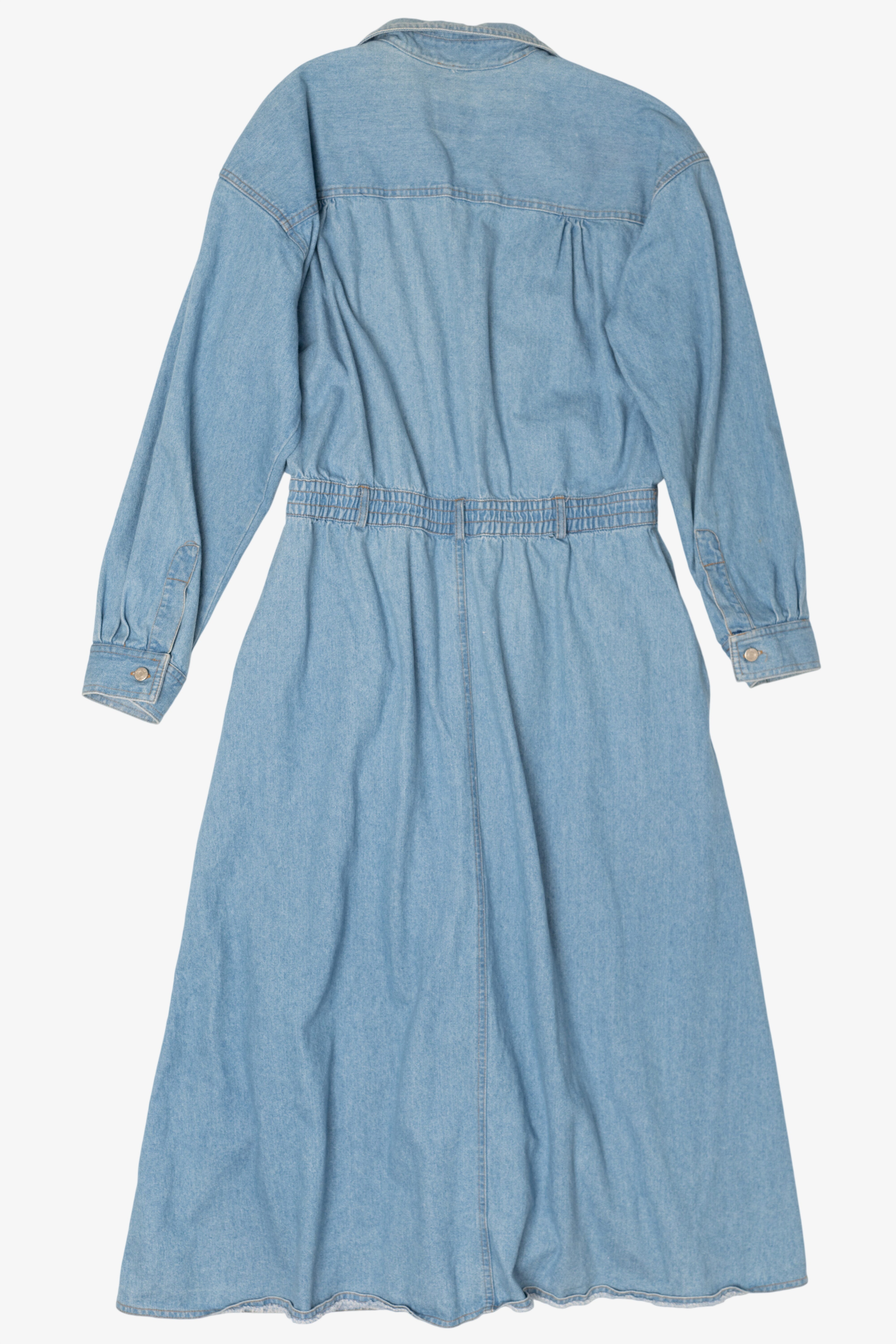 Vintage Leslie Fay Denim Shirt Dress (1990s)